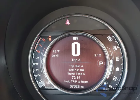 2017 Fiat 500 Pop from USA, damaged, VIN 3C3CFFKR3HT700124